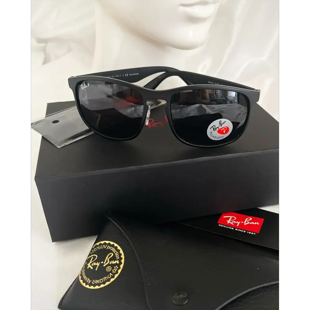 RAY BAN RB4264 Matte Matte Black Sunglasses Men NWT